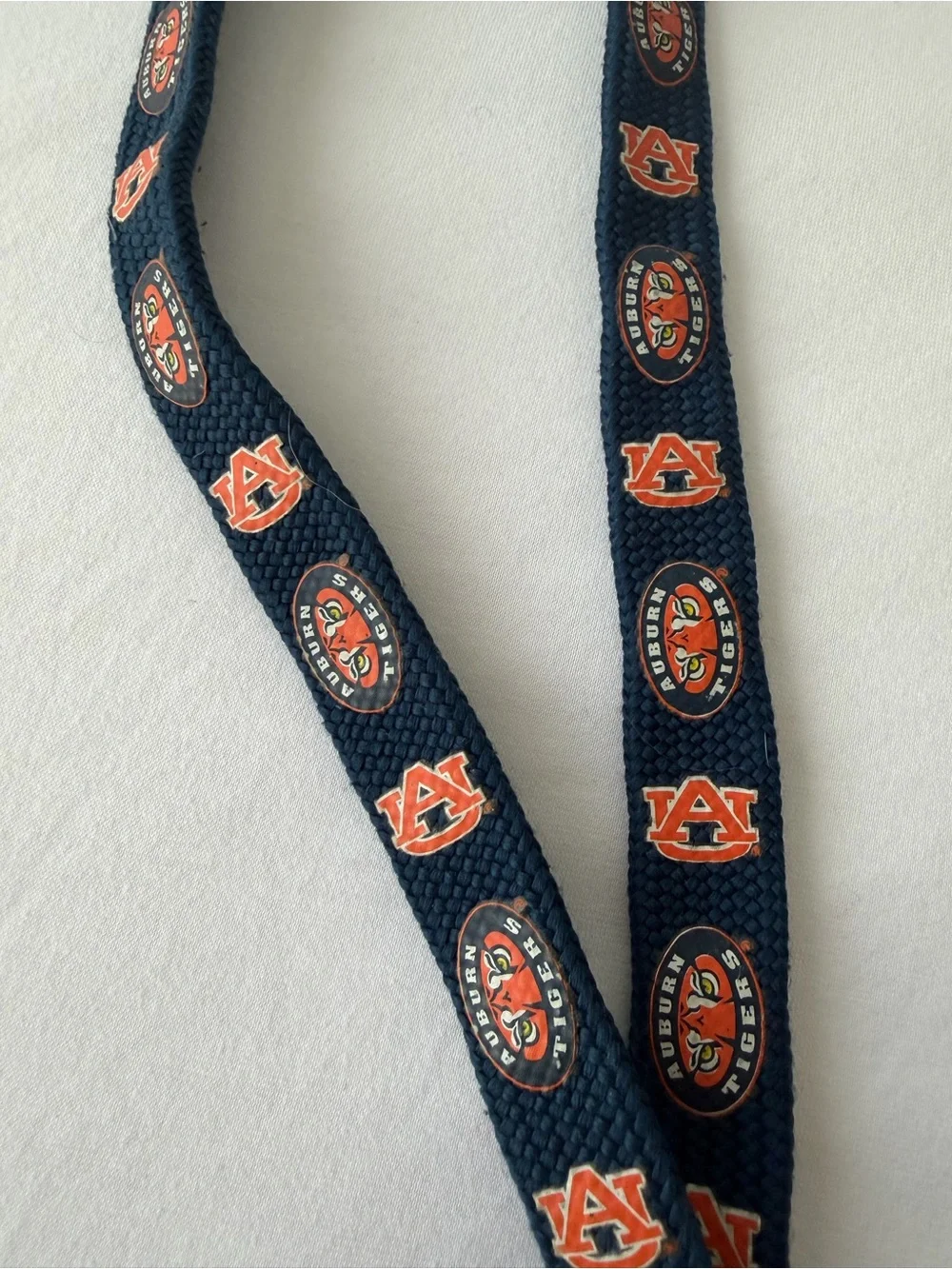 Navy and Orange Team Logo Lanyard Key & Card Holder
